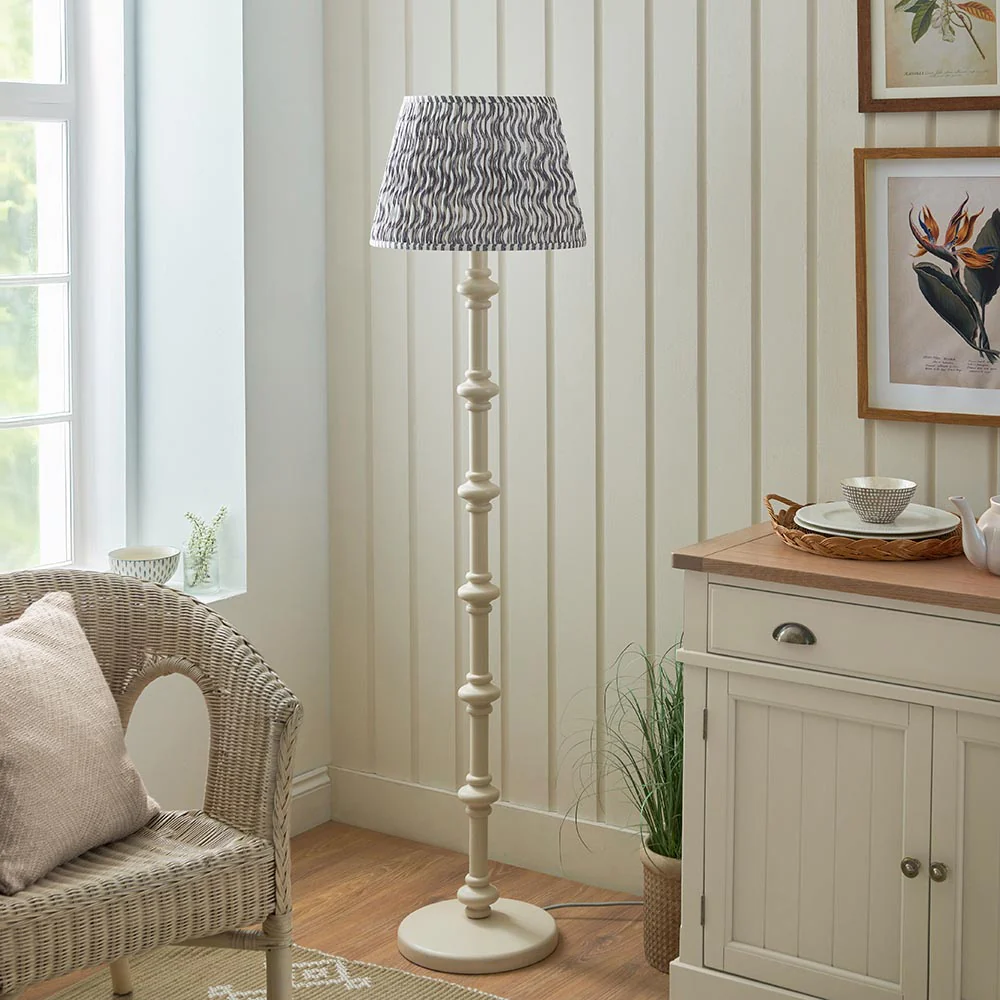 Nivara Ripple Floor Lamp In Various Finishes B22 - Image 3