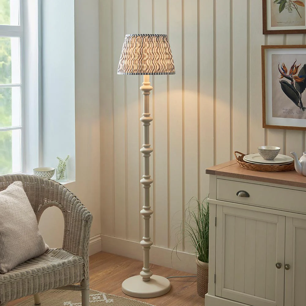 Nivara Ripple Floor Lamp In Various Finishes B22 - Image 46