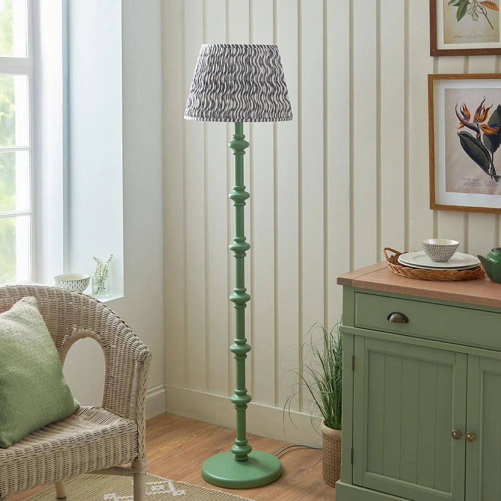 Nivara Ripple Floor Lamp In Various Finishes B22 - Image 7