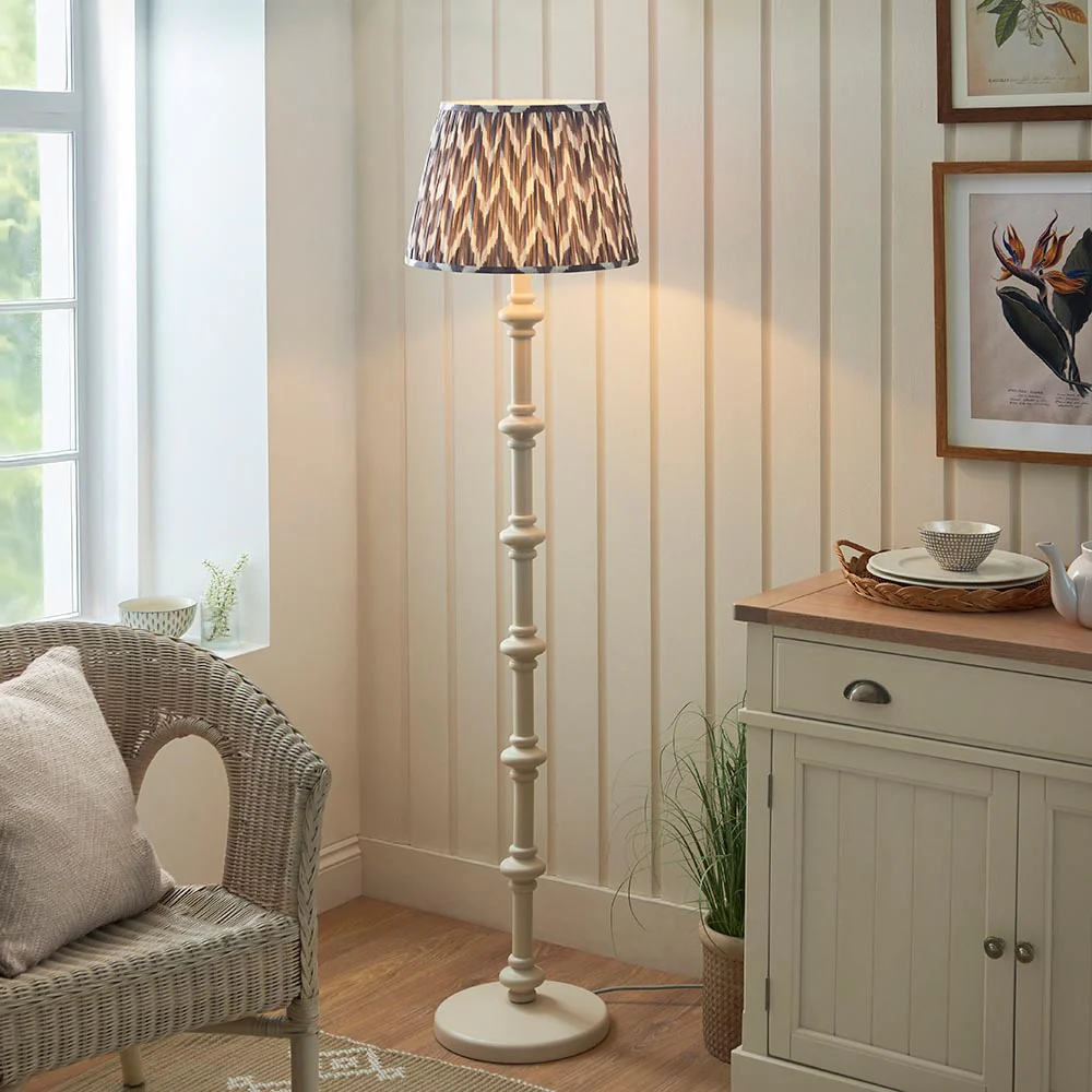 Nivara Zigzag Floor Lamp In Various Finishes B22 - Image 2