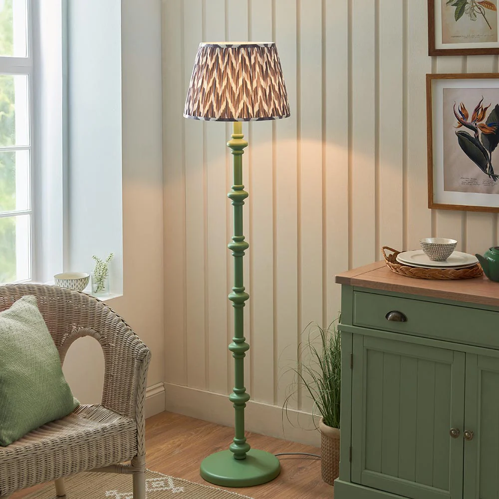 Nivara Zigzag Floor Lamp In Various Finishes B22 - Image 6