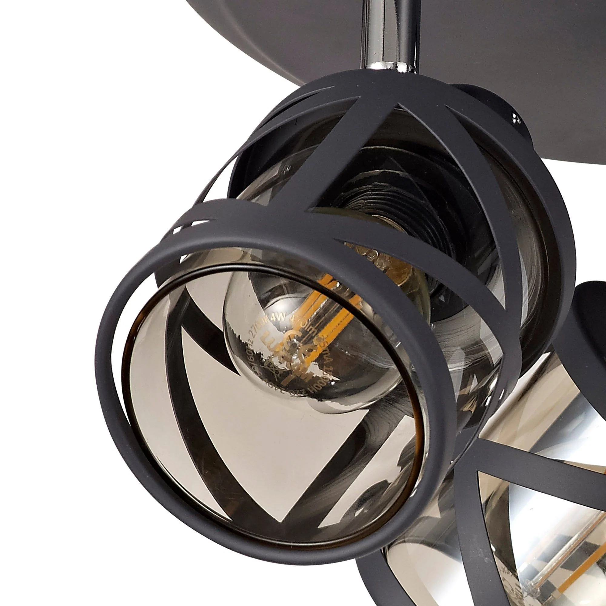 Nivea 3Lt Plate Spotlight E14 - Oiled Bronze/Matt Grey/Polished Chrome/Cognac - Image 6