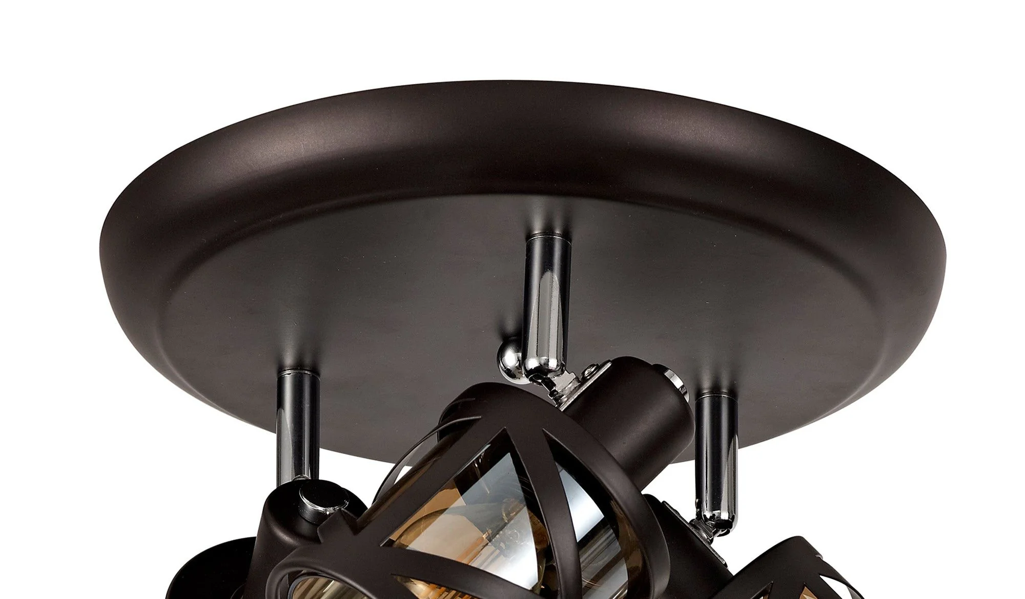 Nivea 3Lt Plate Spotlight E14 - Oiled Bronze/Matt Grey/Polished Chrome/Cognac - Image 8
