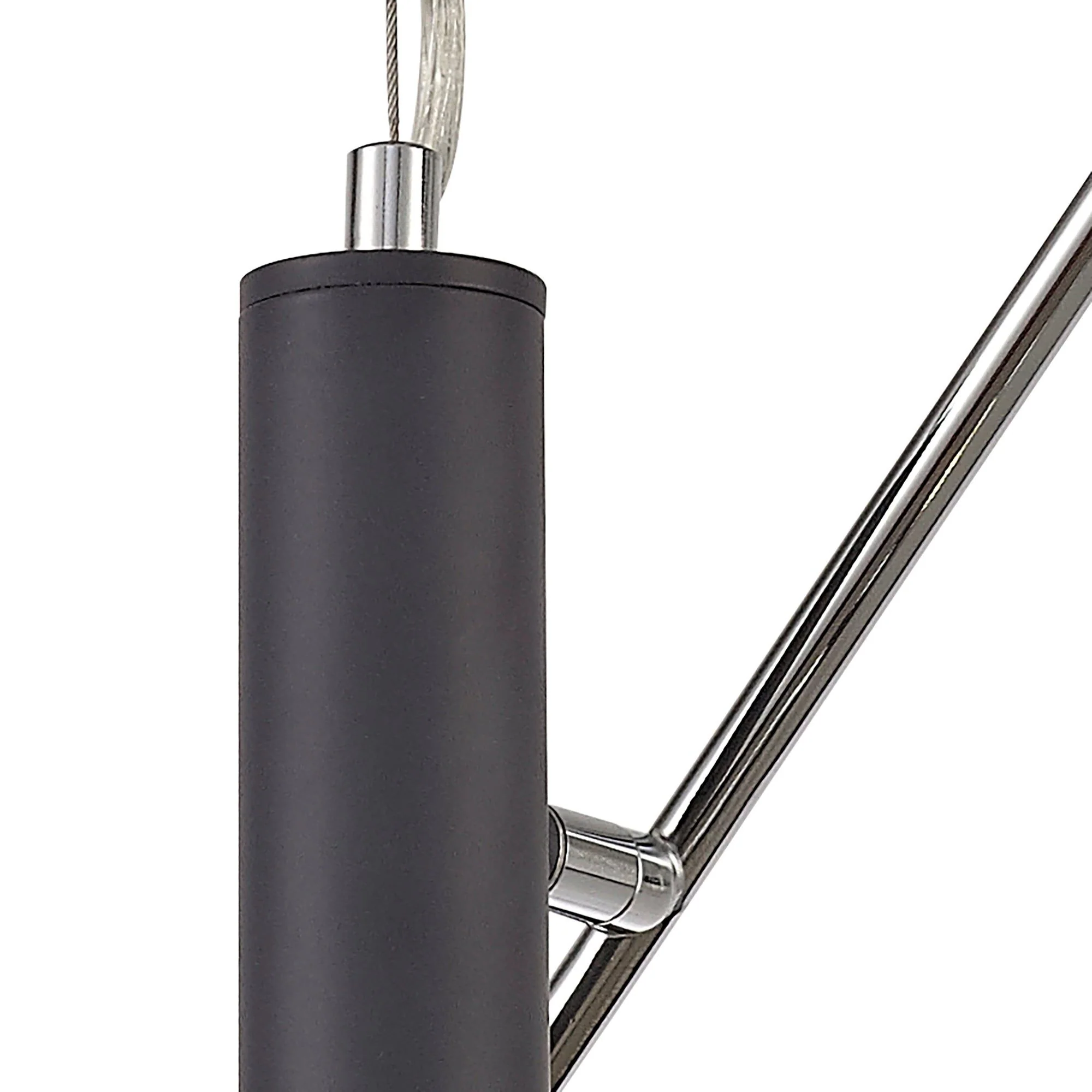 Nivea 4 Light Adjustable Pendant E14, Oiled Bronze/Matt Grey/Polished Chrome/Cognac - Image 7