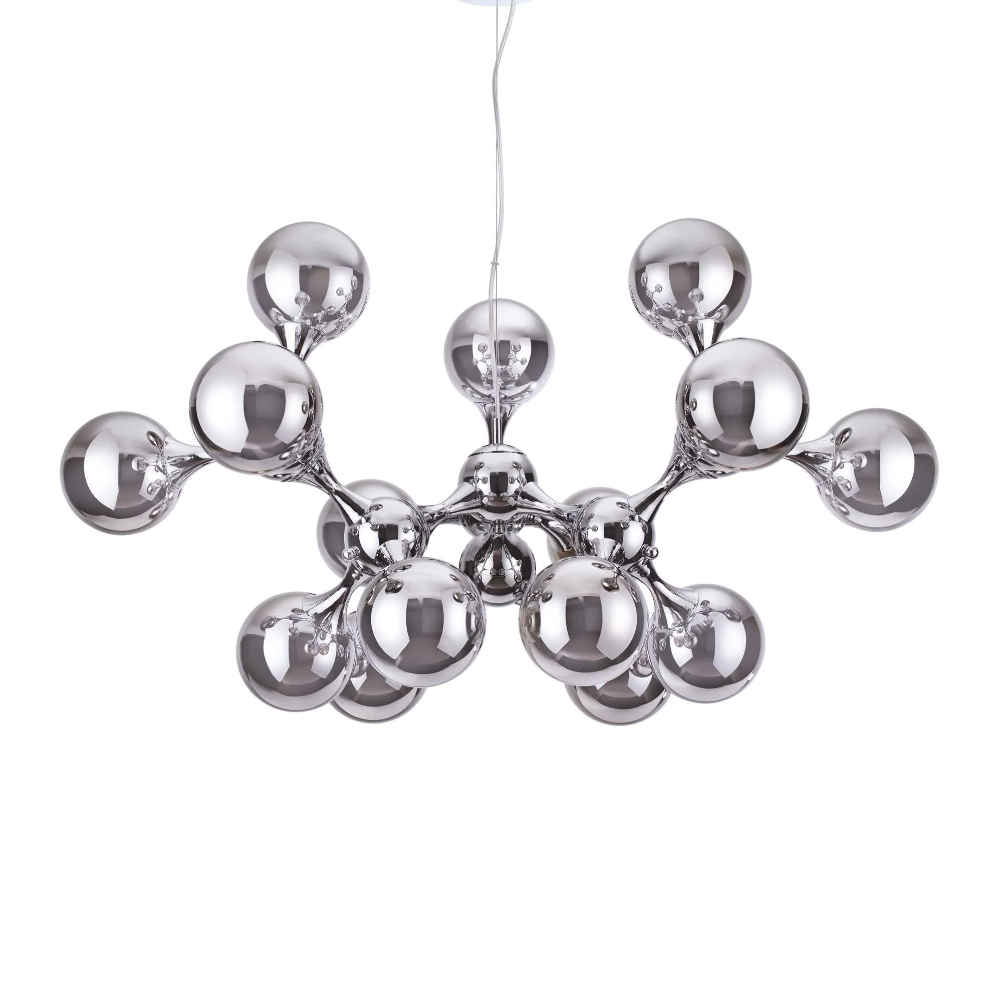 Nodi Centre Ceiling Light - White/Brass/Chrome Finish - Image 3