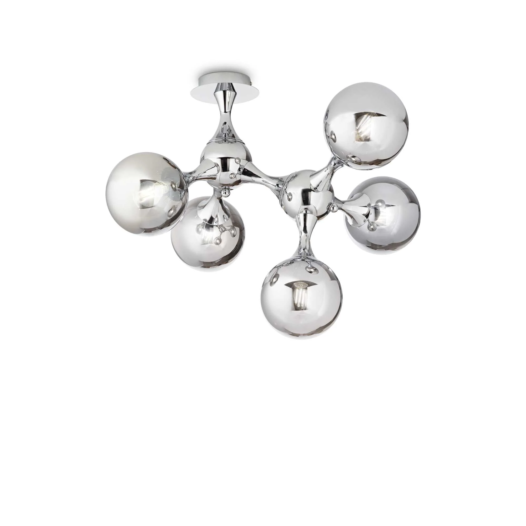 Nodi Semi-Flush Light - White Chrome Brass - Image 2