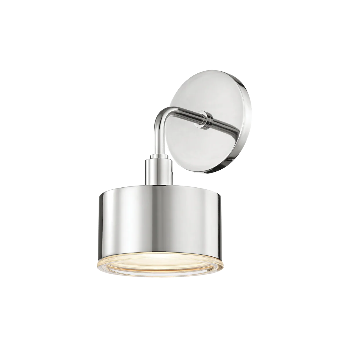 Nora 1Lt Wall Sconce- Aged Brass/ Polished Nickel - Image 2