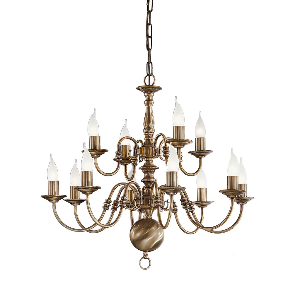 Nora 3/5/8/12Lt Chandelier Ceiling Light - Bronze Finish - Image 2