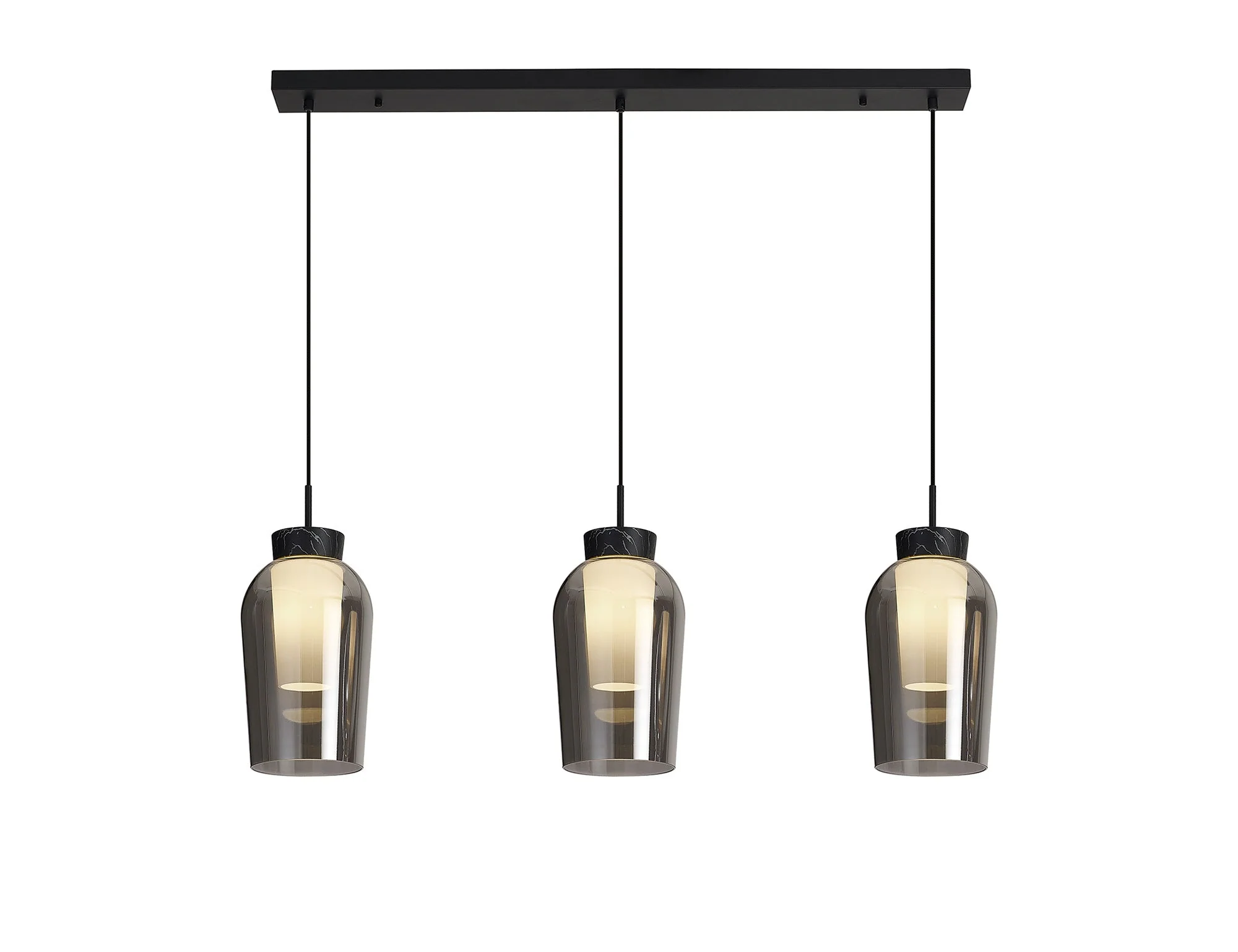 Nora 3Lt Linear Pendant - Various Colours - Image 2