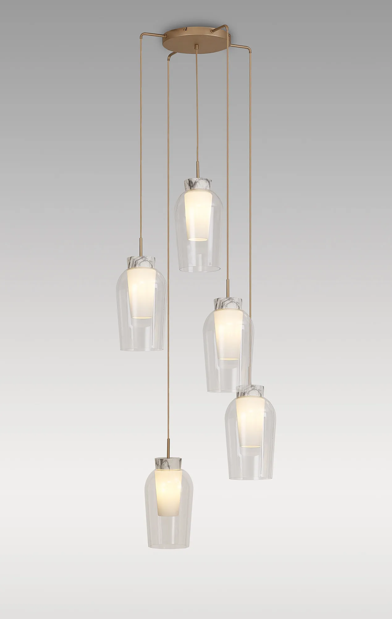 Nora Round Cluster Pendant Adjustable E27 - Image 31