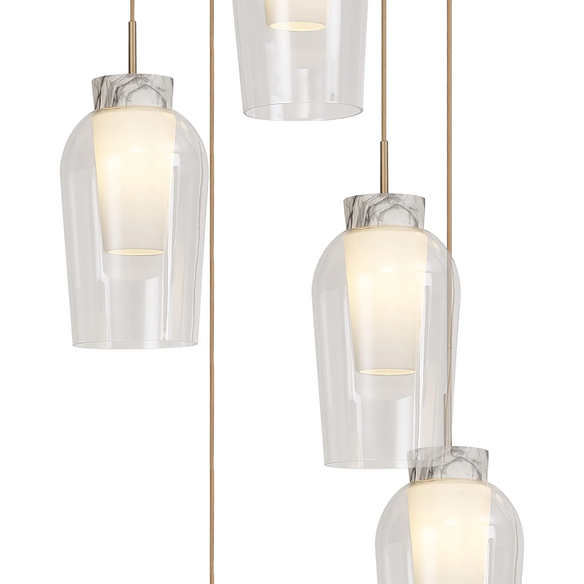 Nora Round Cluster Pendant Adjustable E27 - Image 35