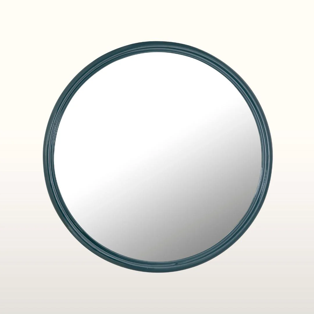 Nora Round Lacquer Mirror- Various Colours - Image 3
