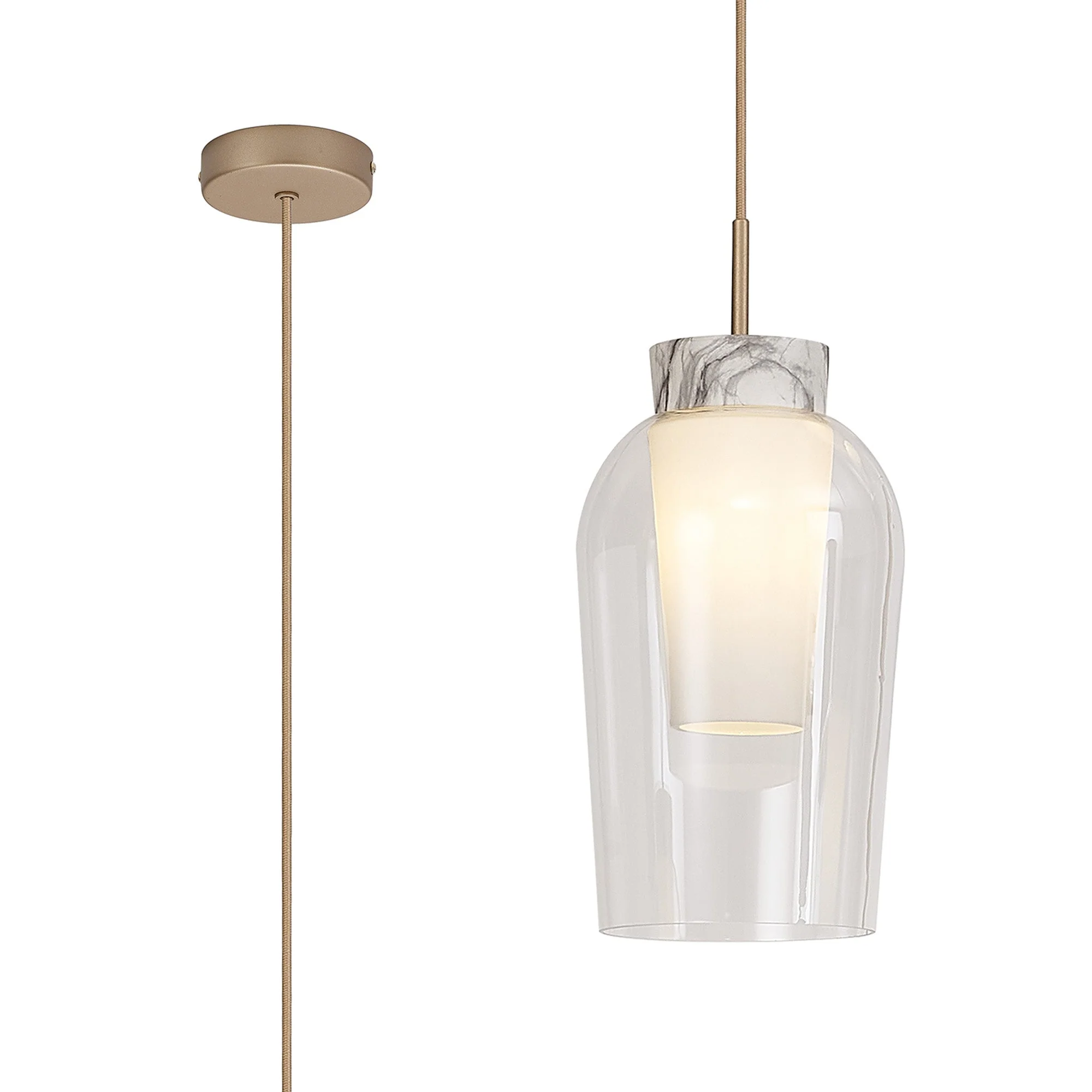 Nora Single Pendant, 1t Adjustable - Various Styles - Image 2
