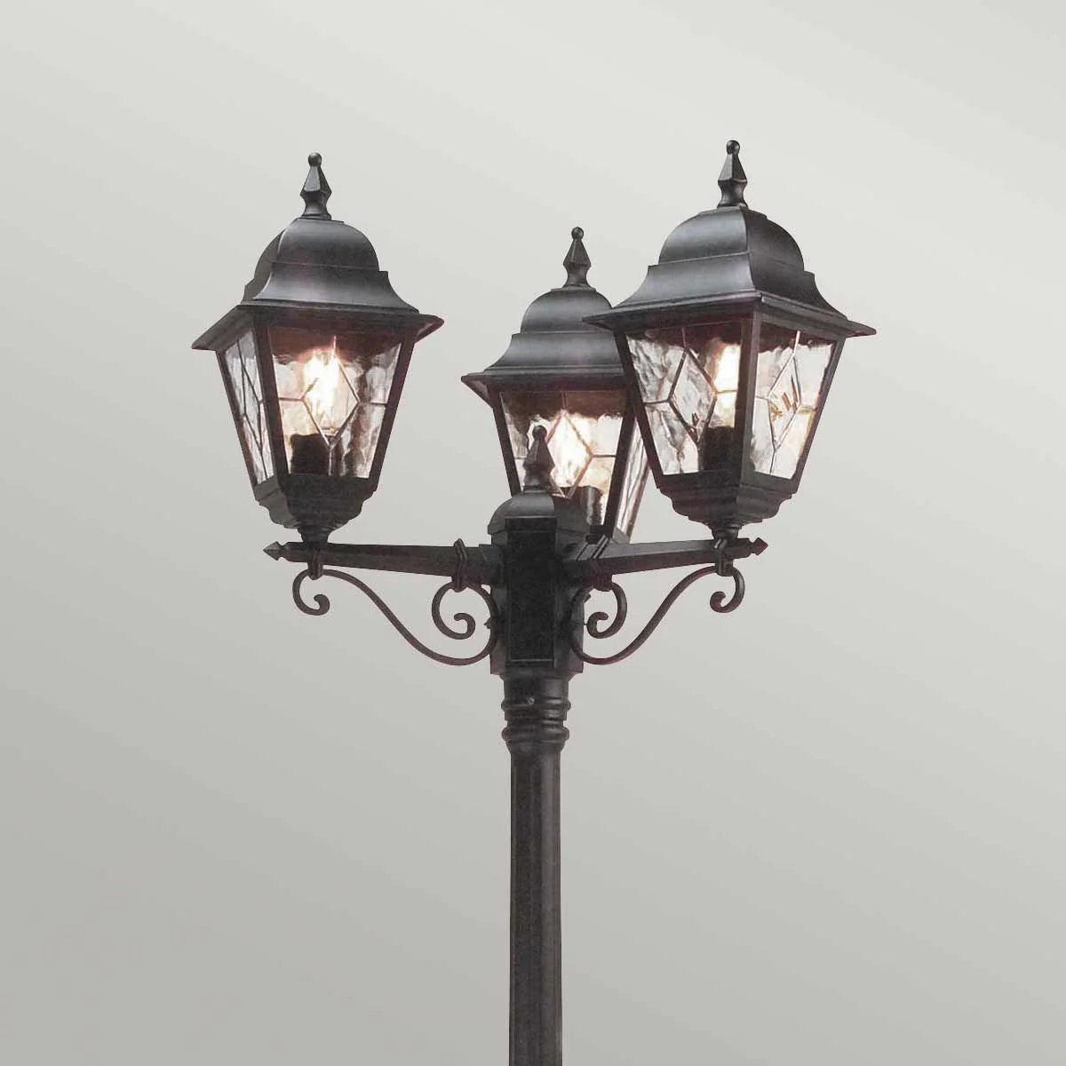 Norfolk 1/3Lt Pillar Lantern - Black IP44 E27 - Image 6