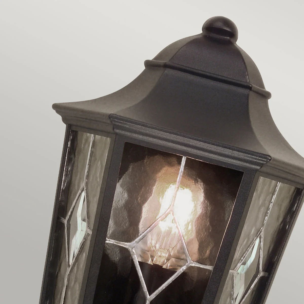 Norfolk Half Wall Lantern – Black Finish - Image 2