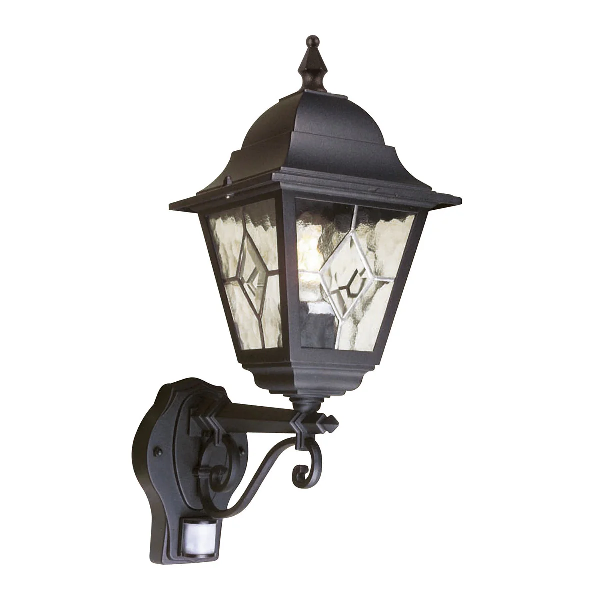 Norfolk Up/Down PIR Wall Lantern - Black Finish - Image 2