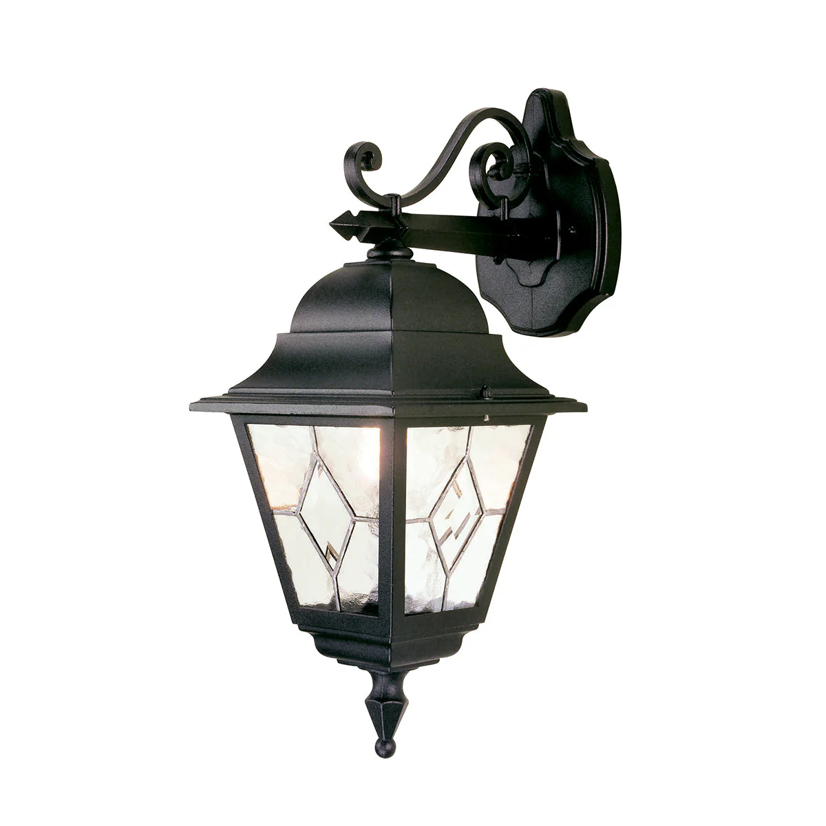 Norfolk Up/Down PIR Wall Lantern - Black Finish - Image 6