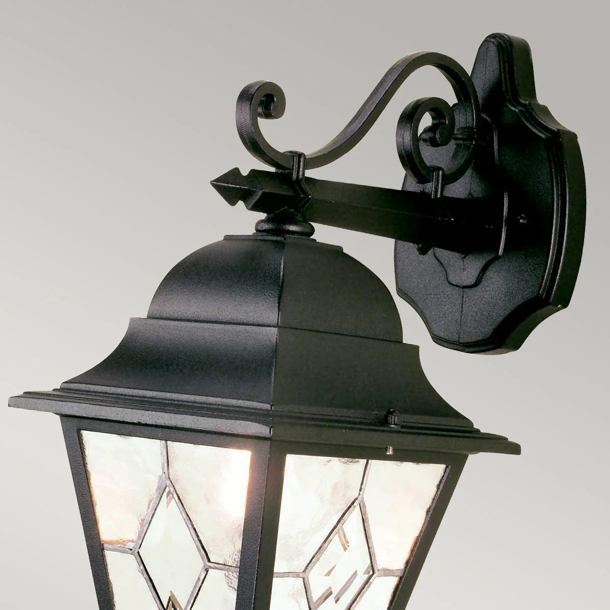 Norfolk Up/Down PIR Wall Lantern - Black Finish - Image 7