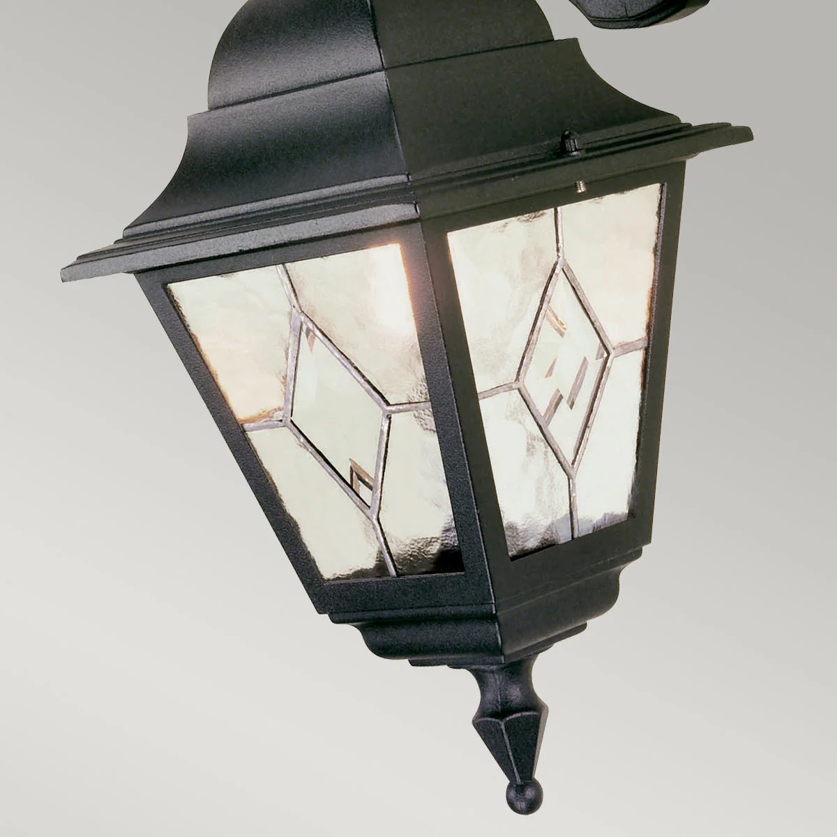 Norfolk Up/Down PIR Wall Lantern - Black Finish - Image 8