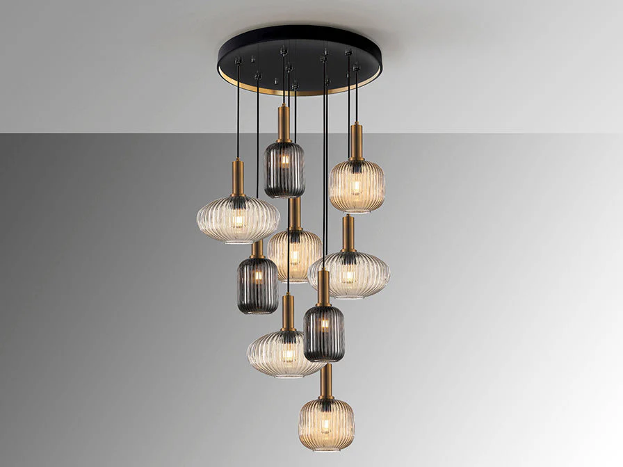Norma Lamp 4/9/18L Black/Brass E27 Ip20 Non-Dimmable - Image 13