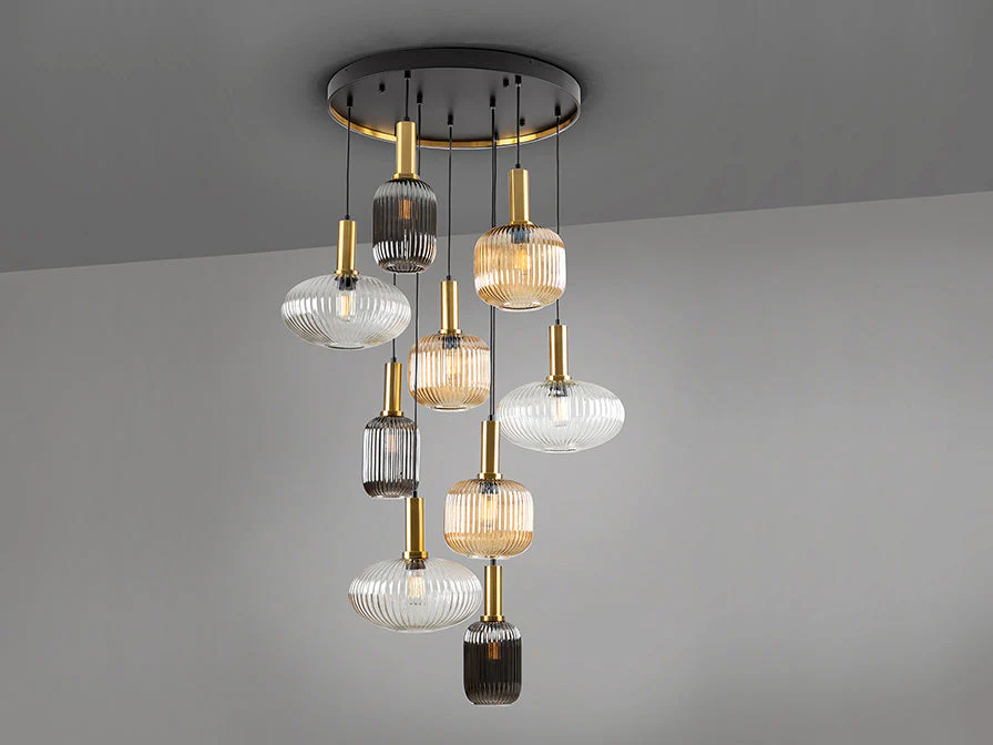 Norma Lamp 4/9/18L Black/Brass E27 Ip20 Non-Dimmable - Image 16