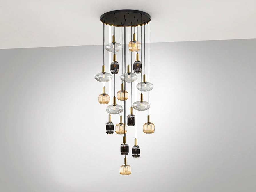 Norma Lamp 4/9/18L Black/Brass E27 Ip20 Non-Dimmable - Image 27