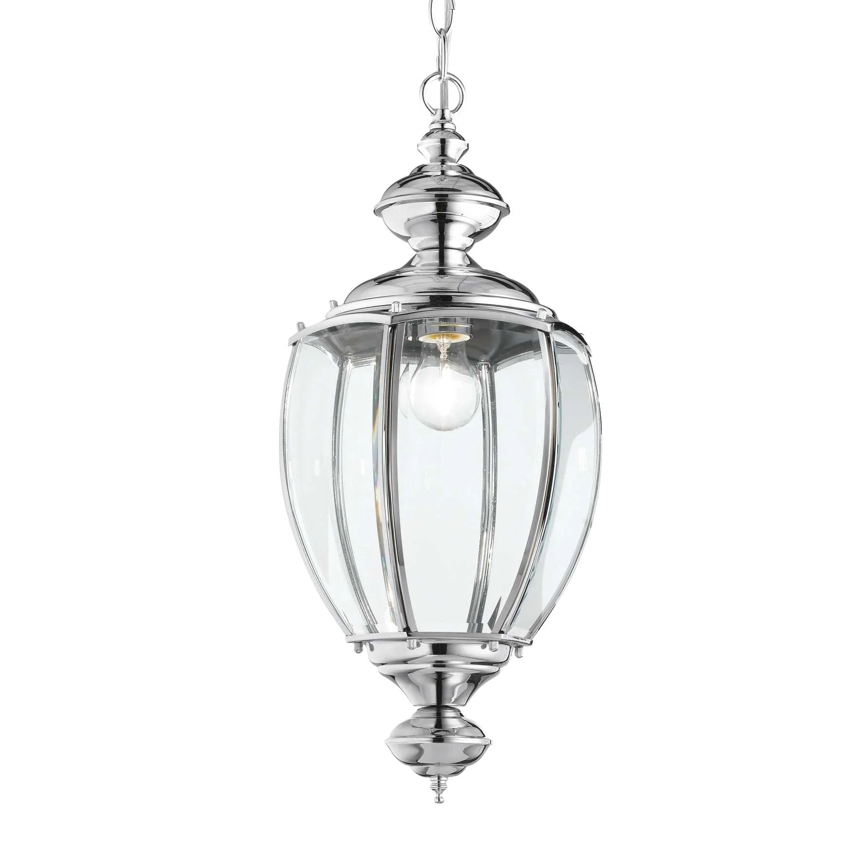 Norma Pendant Light - Antique Brass/Chrome - Image 6
