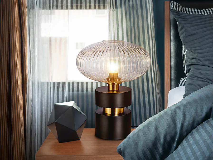Norma Table Lamp- Black-Brass Finish - Image 2