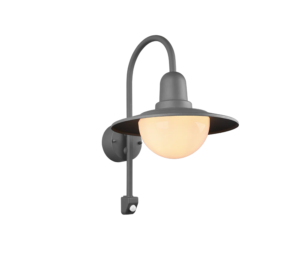 Norman Outdoor Wall Light- Rusty/ Anthracite Finish - Image 2