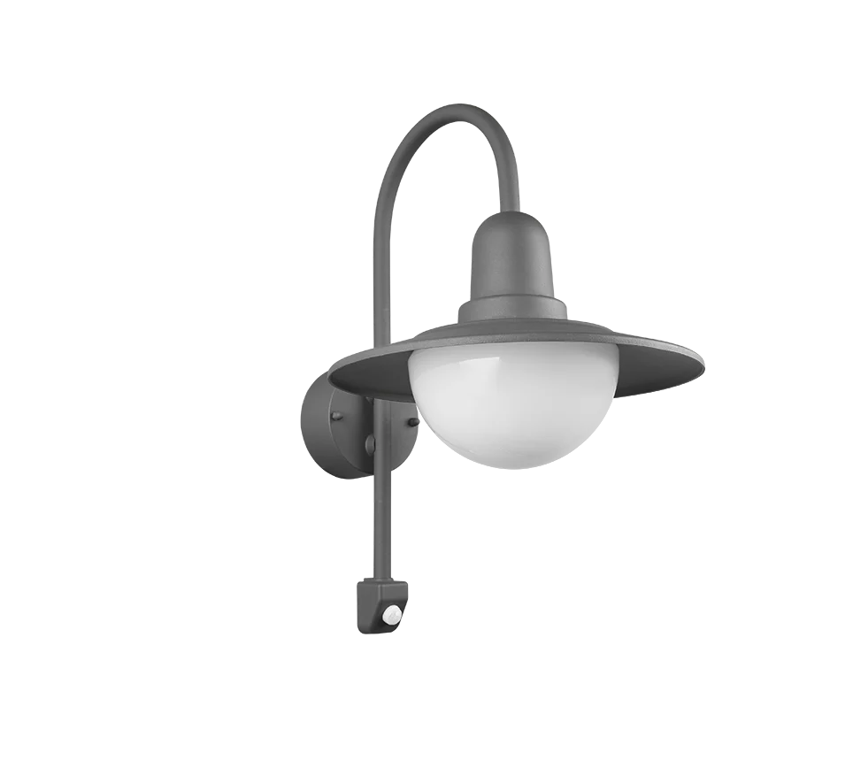 Norman Outdoor Wall Light- Rusty/ Anthracite Finish - Image 3