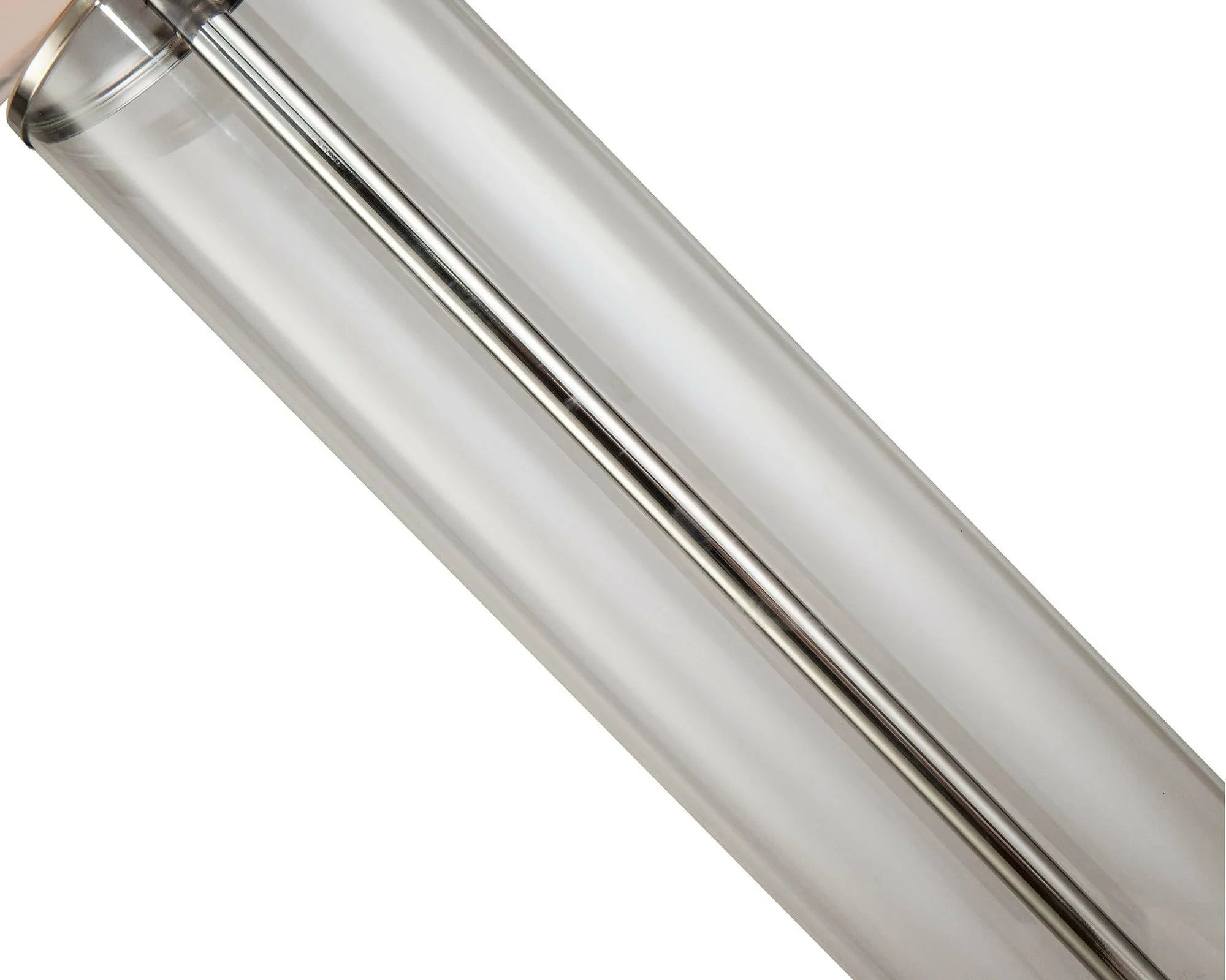 Norman Table Lamp Clear Glass and Nickel E27 - Image 3
