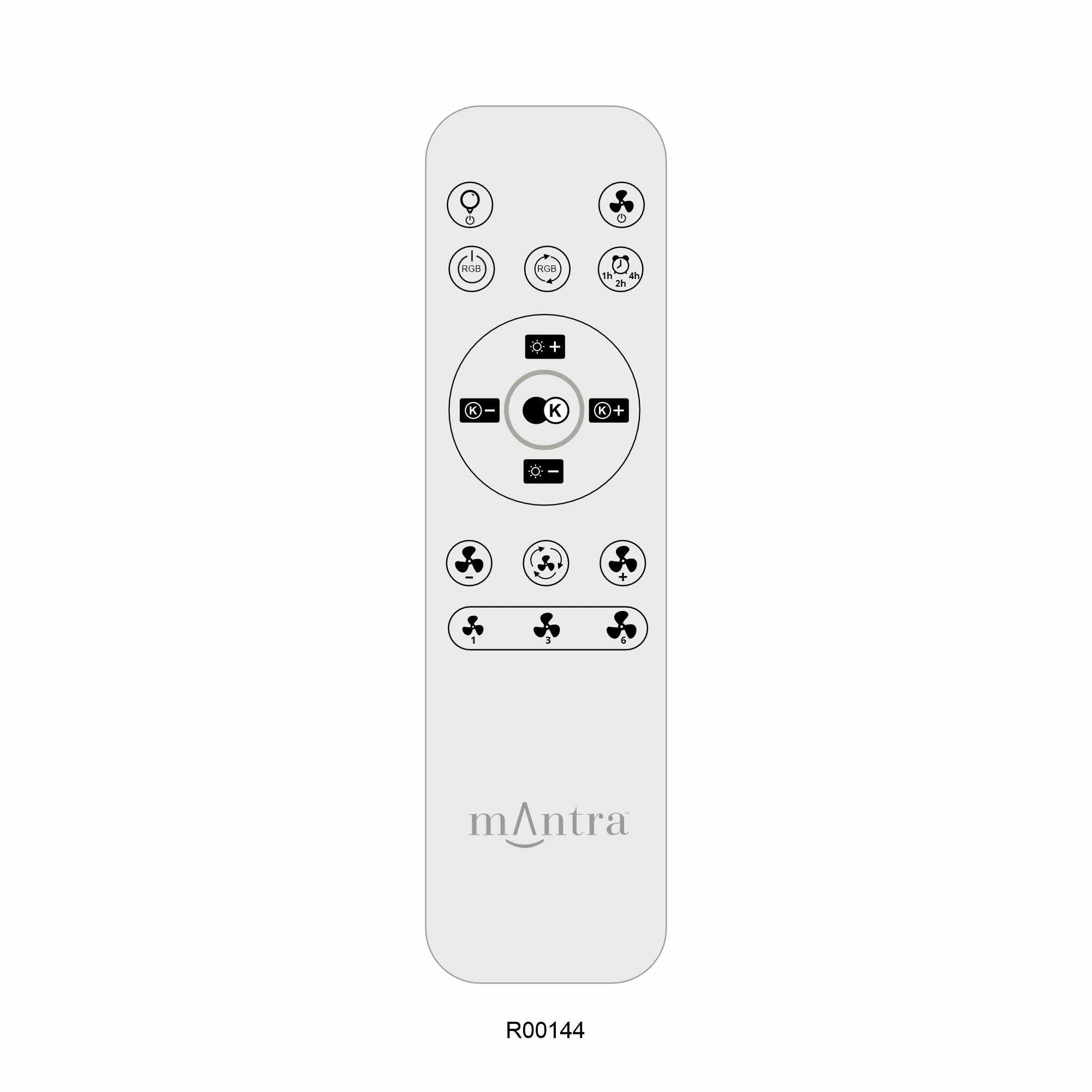 North LED Light Fan W/ Remote Control - Various Colours - Image 5