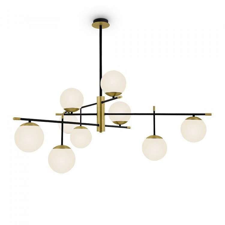 Nostalgia 6Lt/9Lt Centre Ceiling Light - Black & Gold Finish - Image 3