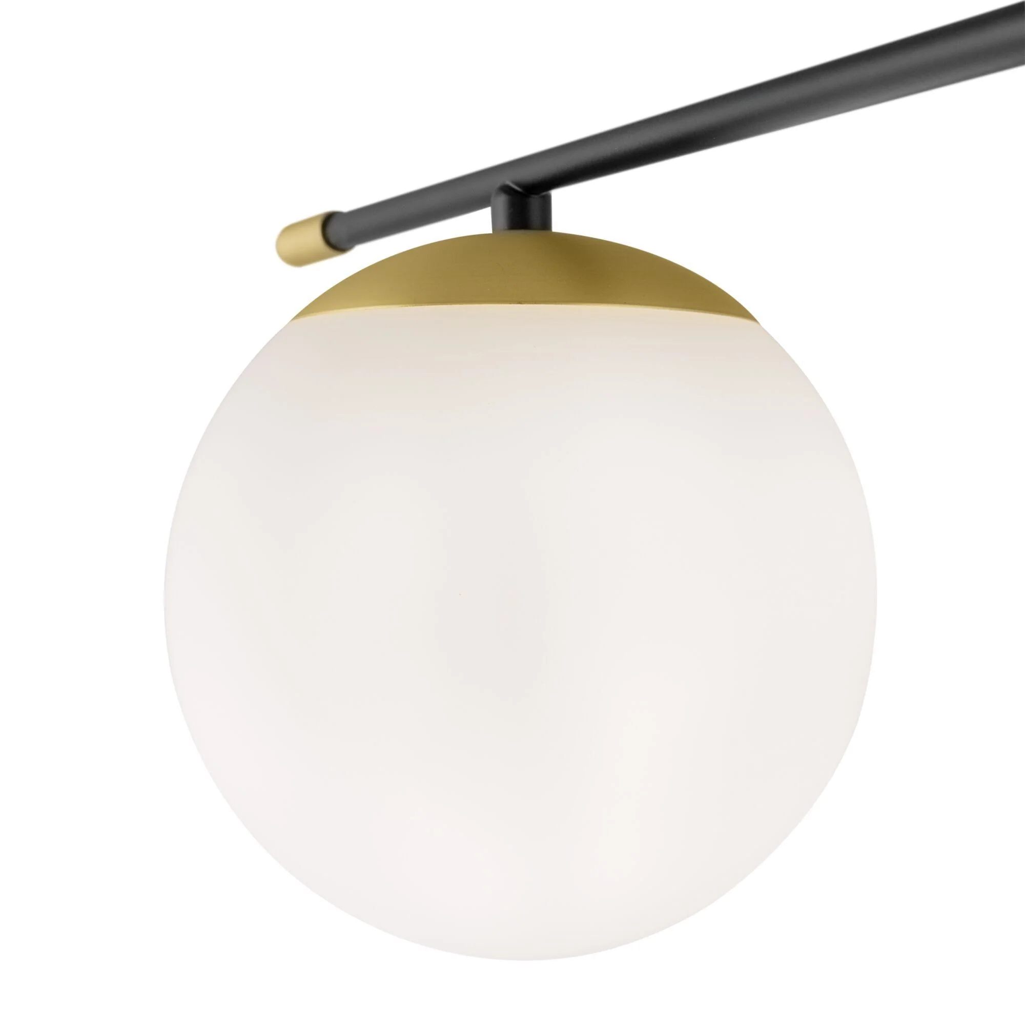Nostalgia Semi Flush Ceiling Light - Black & Gold Finish - Image 4