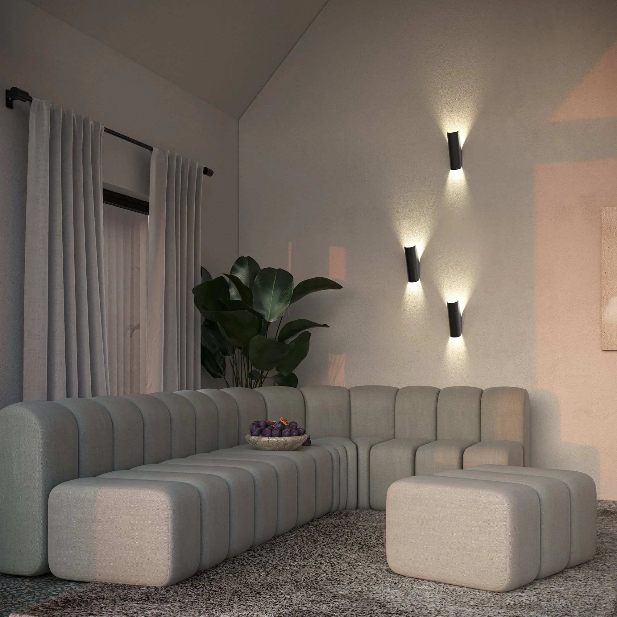 Notta Indoor Single Wall Light - Matte Black/Brass/Matte White Finish - Image 9