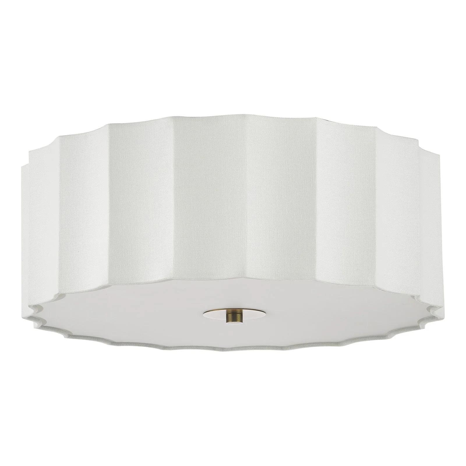 Noura 3 Light Flush-  Ivory and White - Image 2