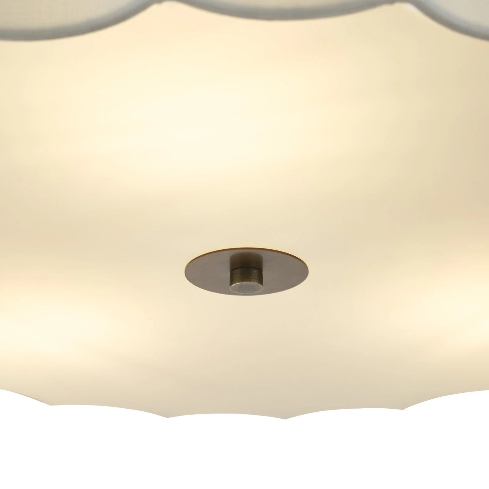 Noura 3 Light Pendant - Ivory and Antique Bronze - Image 4