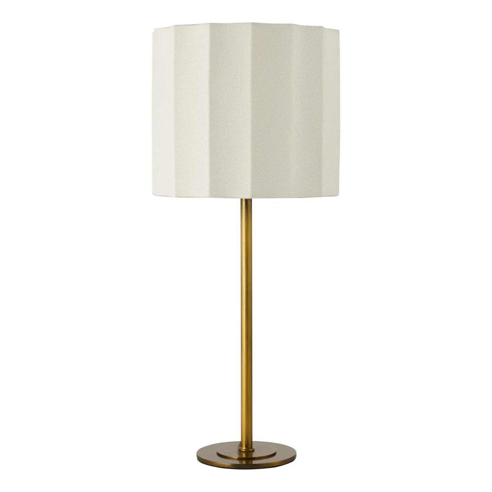 Noura Table Lamp-  Antique Bronze and Ivory With Shade - Image 2