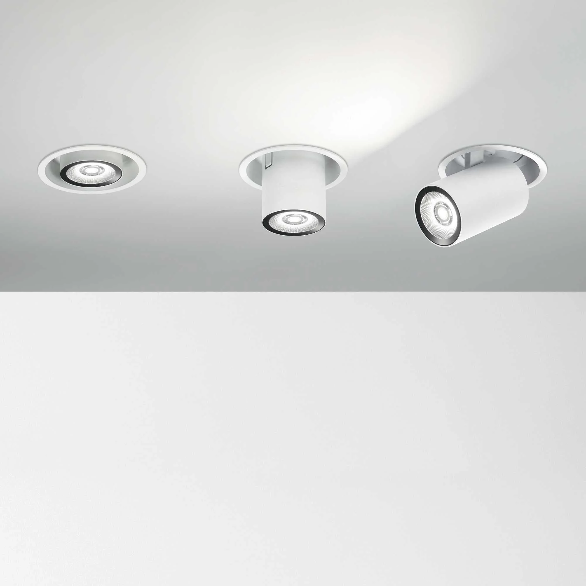 Nova Recessed Ceiling Light - Black/White Finish - Image 9