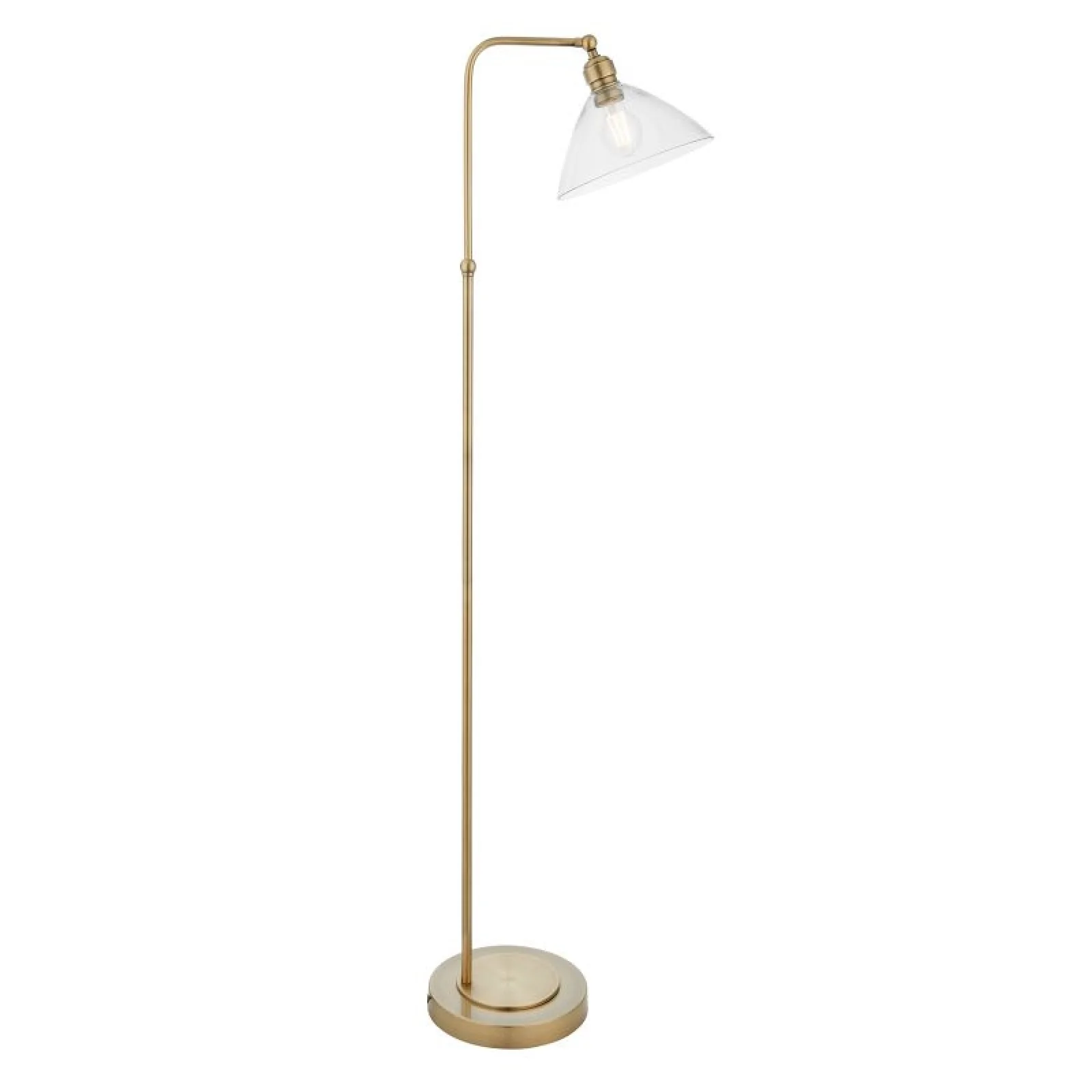 Novak Floor Lamp- Antique Brass/ Bright Nickel - Image 2