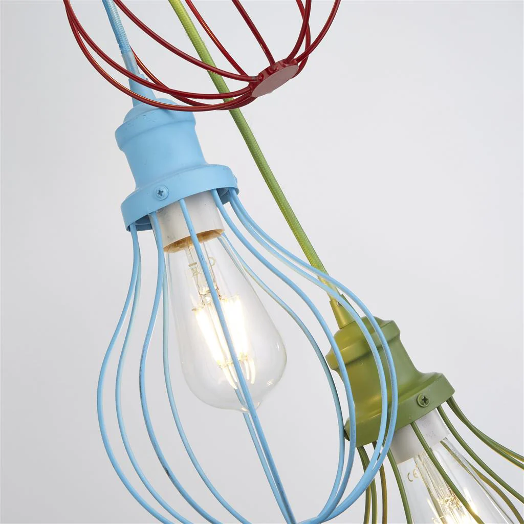 Novelty 3Lt Pendant - Multi-Coloured Metal - Image 4