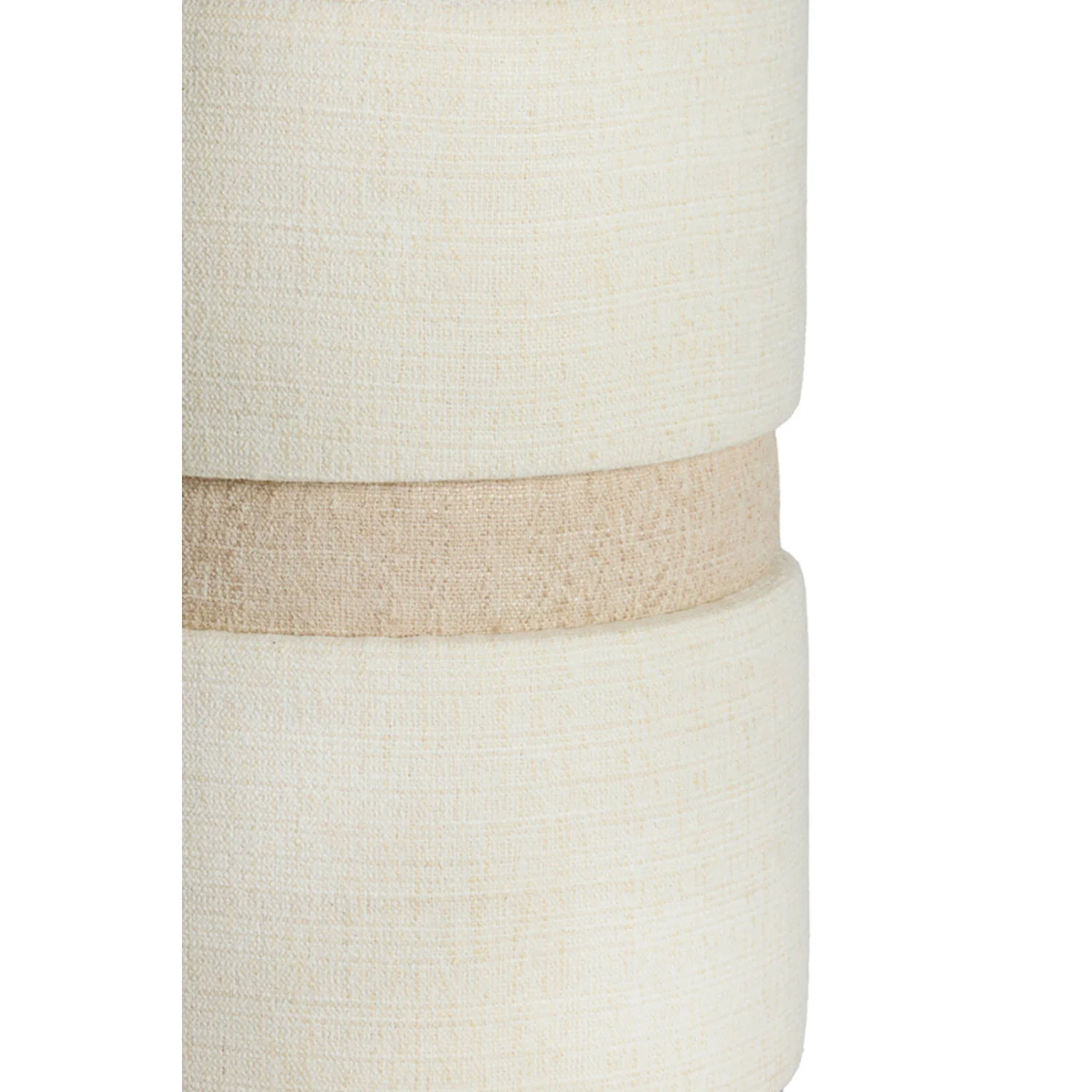 Novira Pouf - Beige & Cream - Image 2