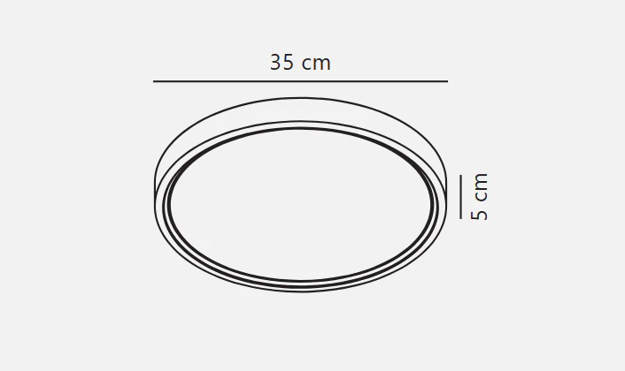 Noxy 3000/4000K 3-Step Ceiling light-  Black/ White - Image 9