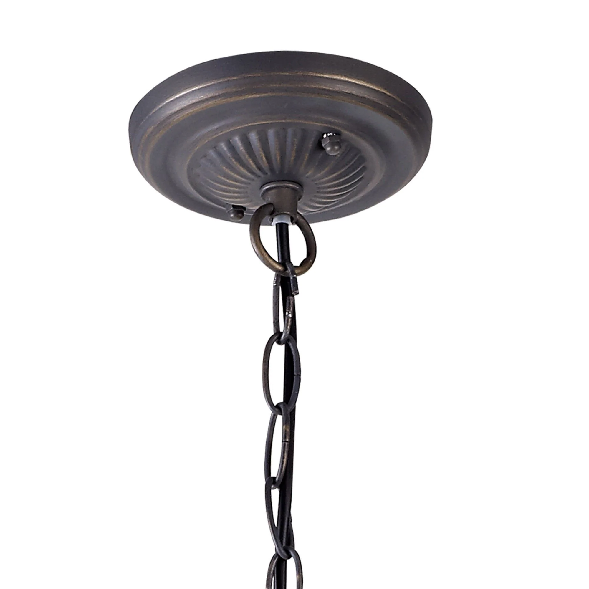 Nuflur 2/3 Light Downlighter Pendant E27 With 30cm Tiffany Shade, Antique Brass - Image 6