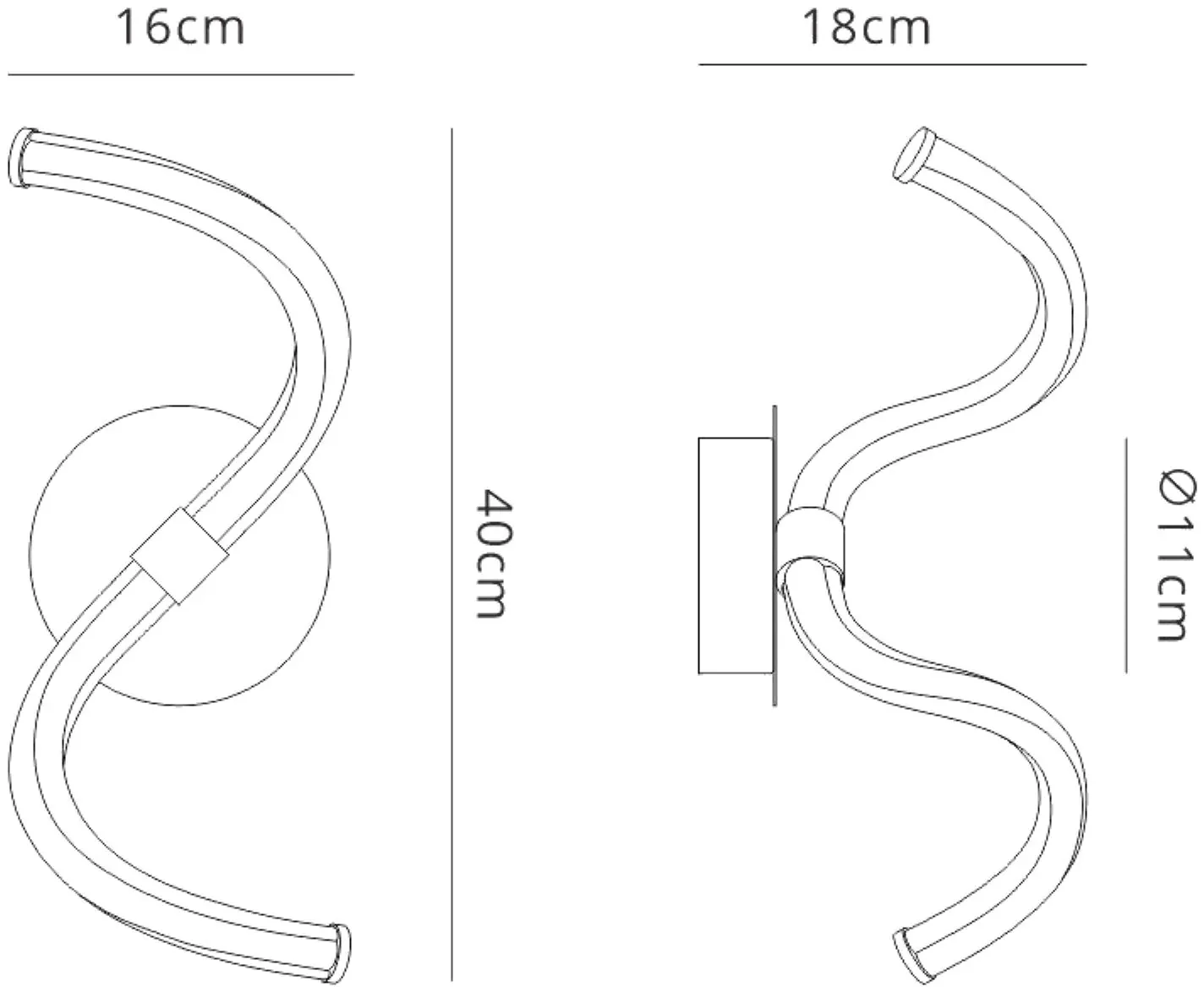 Nur II Wall Lamp LED Wall Lamp - Chrome - Image 2