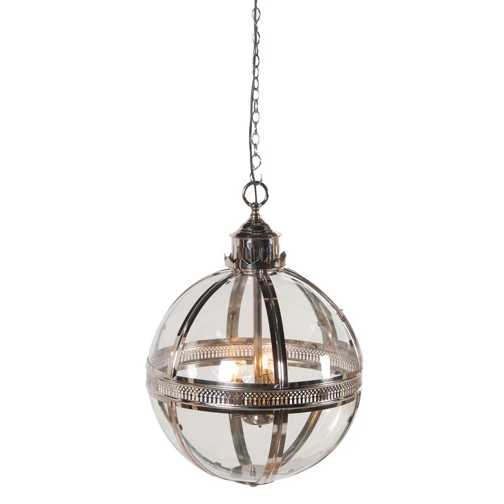 Oban Glass Ball Light- Silver/Bronze - Image 2