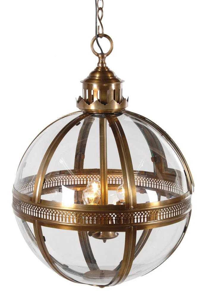Oban Glass Ball Light- Silver/Bronze - Image 3