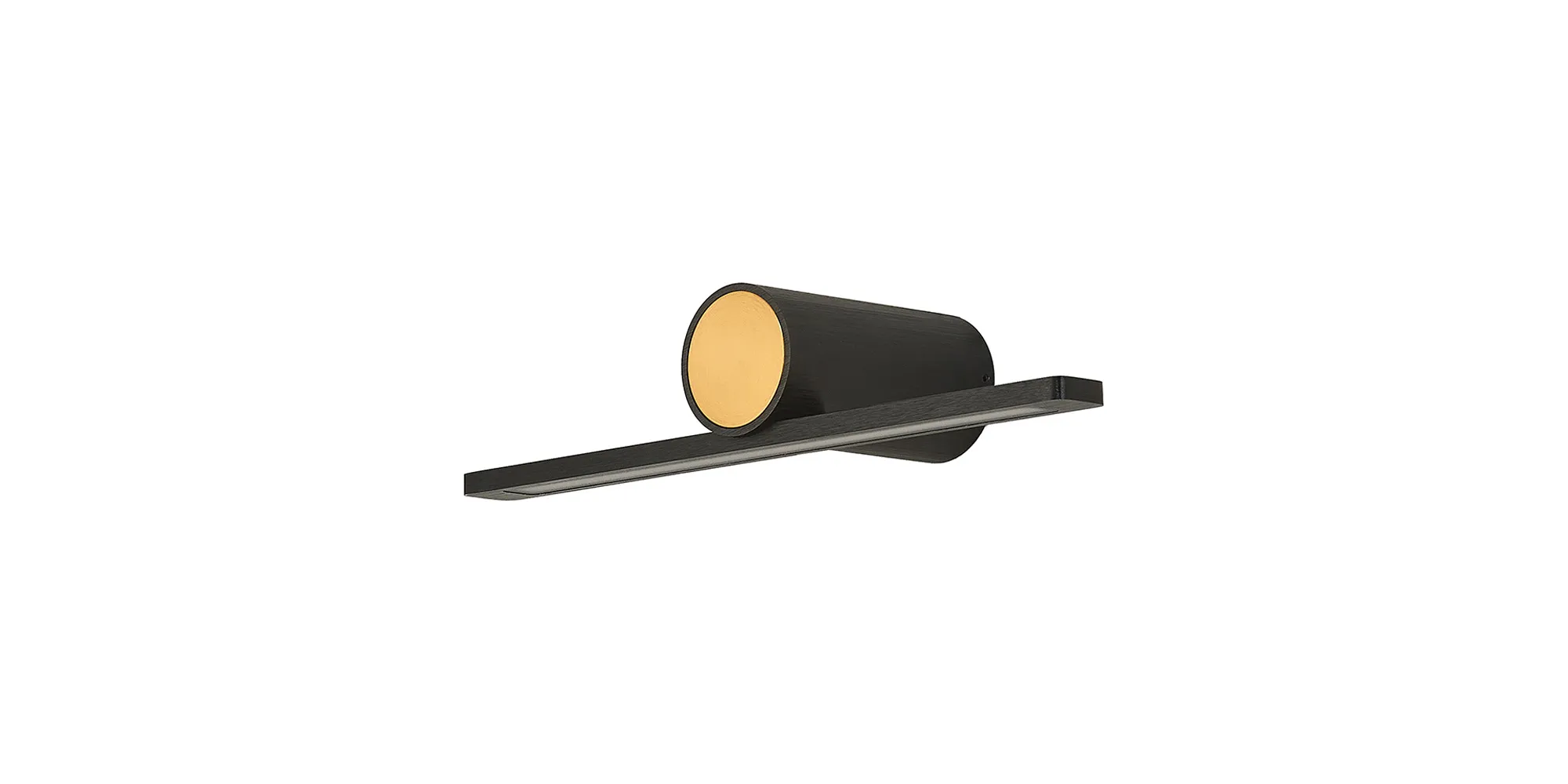 Oban Wall/ Over Mirror Light LED, 3000K IP44, Black/Gold- Various Sizes - Image 15