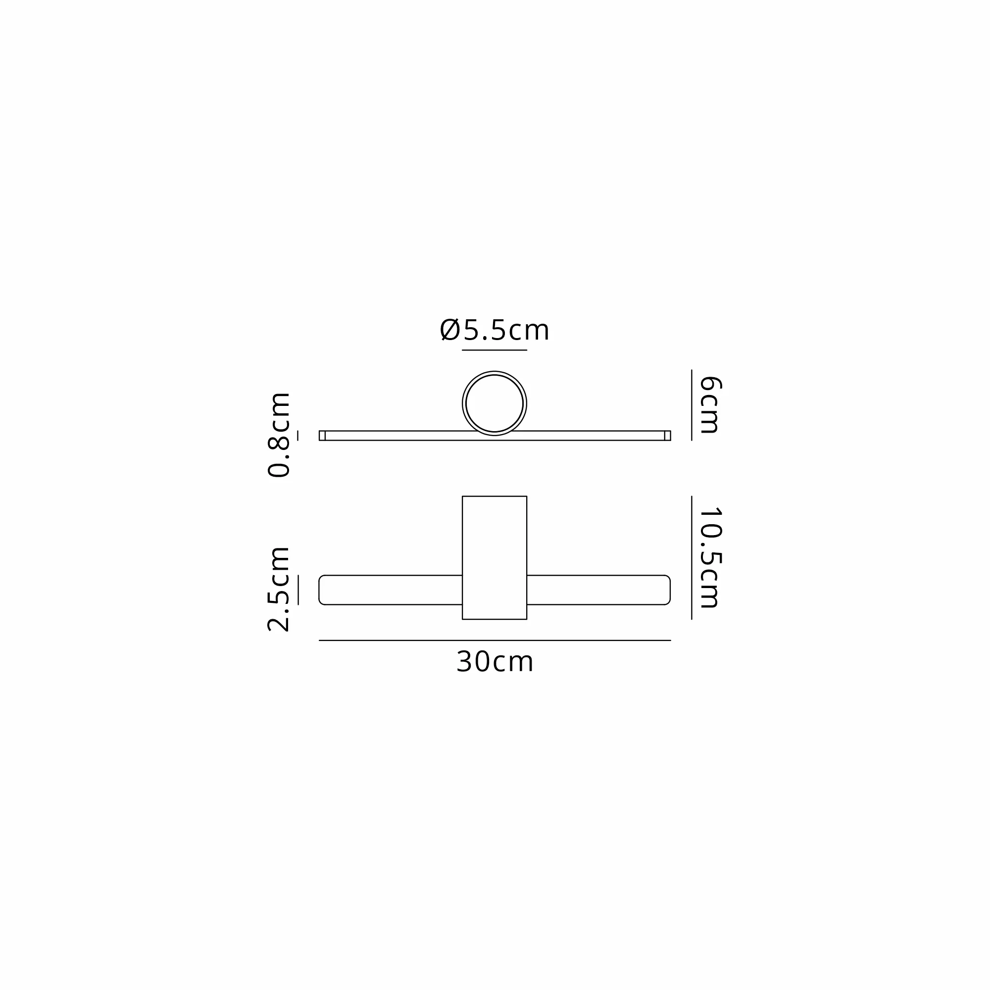 Oban Wall/ Over Mirror Light LED, 3000K IP44, Black/Gold- Various Sizes - Image 16