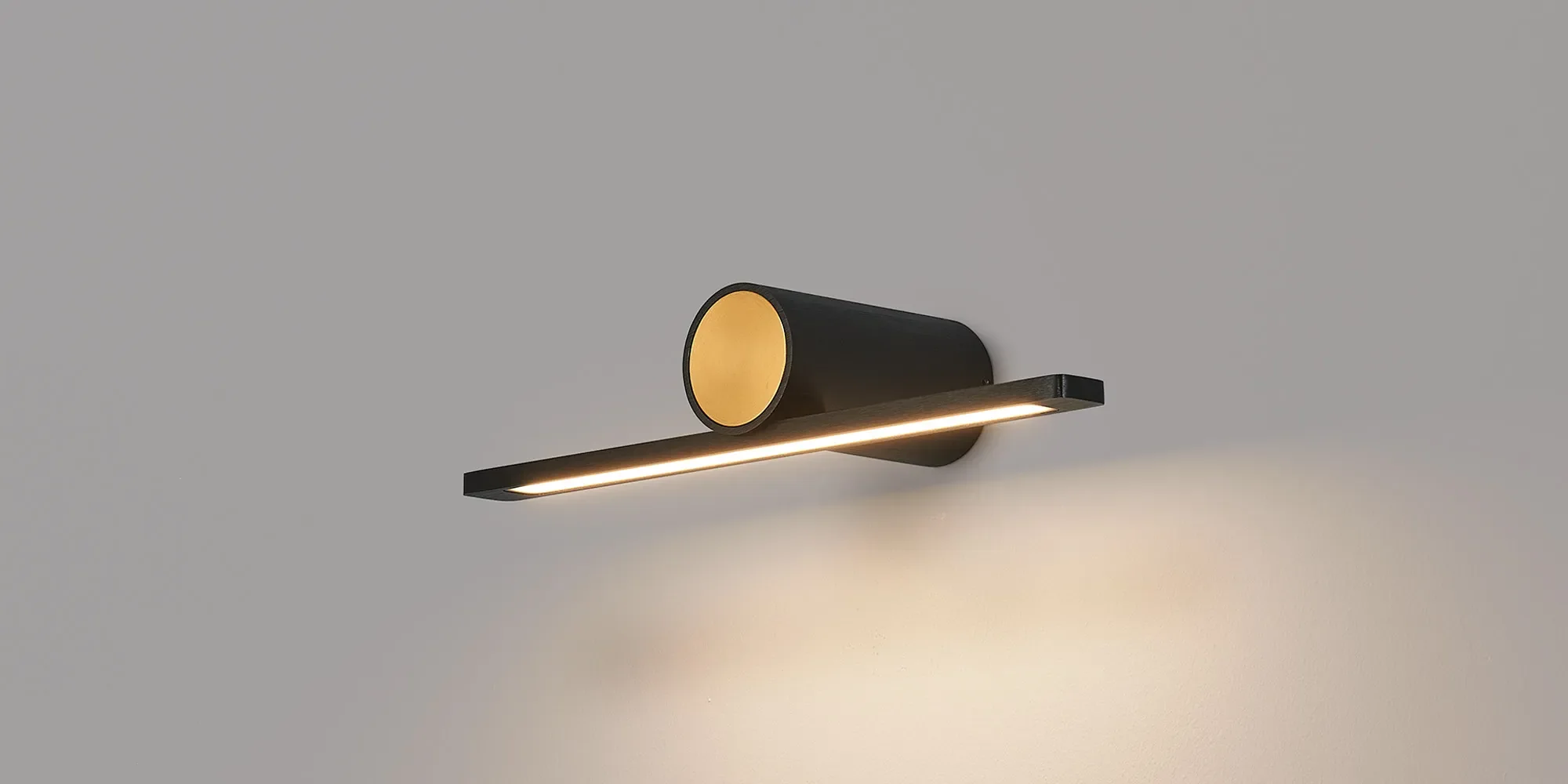 Oban Wall/ Over Mirror Light LED, 3000K IP44, Black/Gold- Various Sizes - Image 17